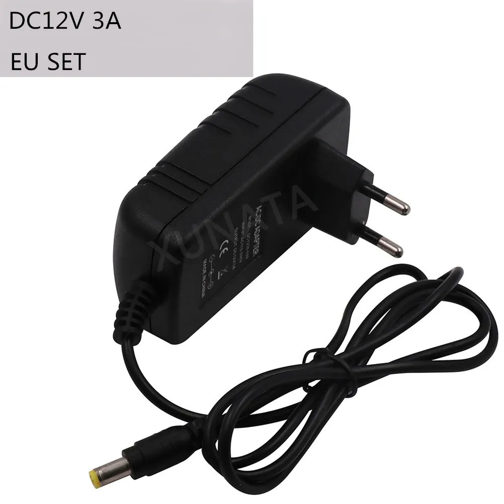 ЕС, США, Великобритания, AU AC100-240V в DC12V, 1A, 2A, 3A, 5A, 6A, 8A, 10A трансформаторы, адаптер питания, конвертер, зарядное устройство для Светодиодный светильник, полоса