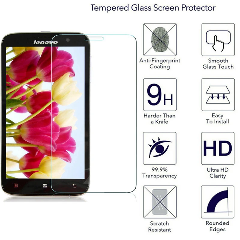 Для Lenovo A850 A 850 закаленное стекло 0 33 мм 9H Высокая прозрачная защитная пленка для
