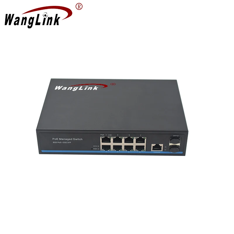 Wanglink Gigabit 8 port 48V&amp24V POE SWITCH WEB ethernet switch Port POE+1Uplink SFP management Network 1 ps | Мобильные телефоны