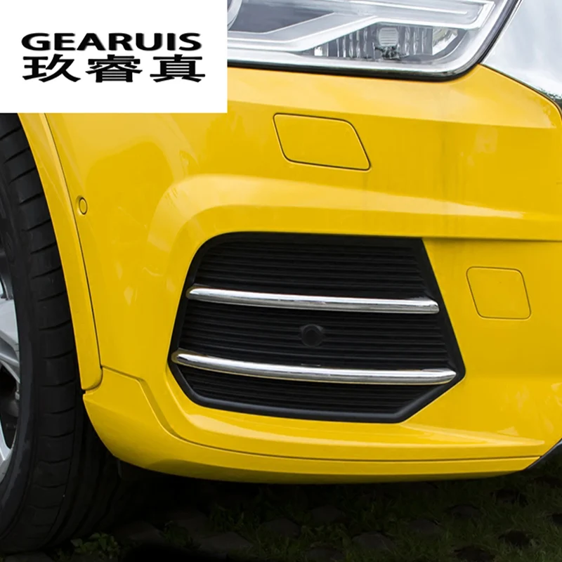 Стайлинг автомобиля для 2016 2017 AUDI Q3 противотуманные фары крышка рамы