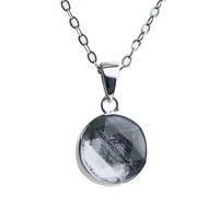 natural gibeon iron genuine meteorite star of david pendant necklace 925 silver plated 10mm 12mm women men moldavite rare aaaaa