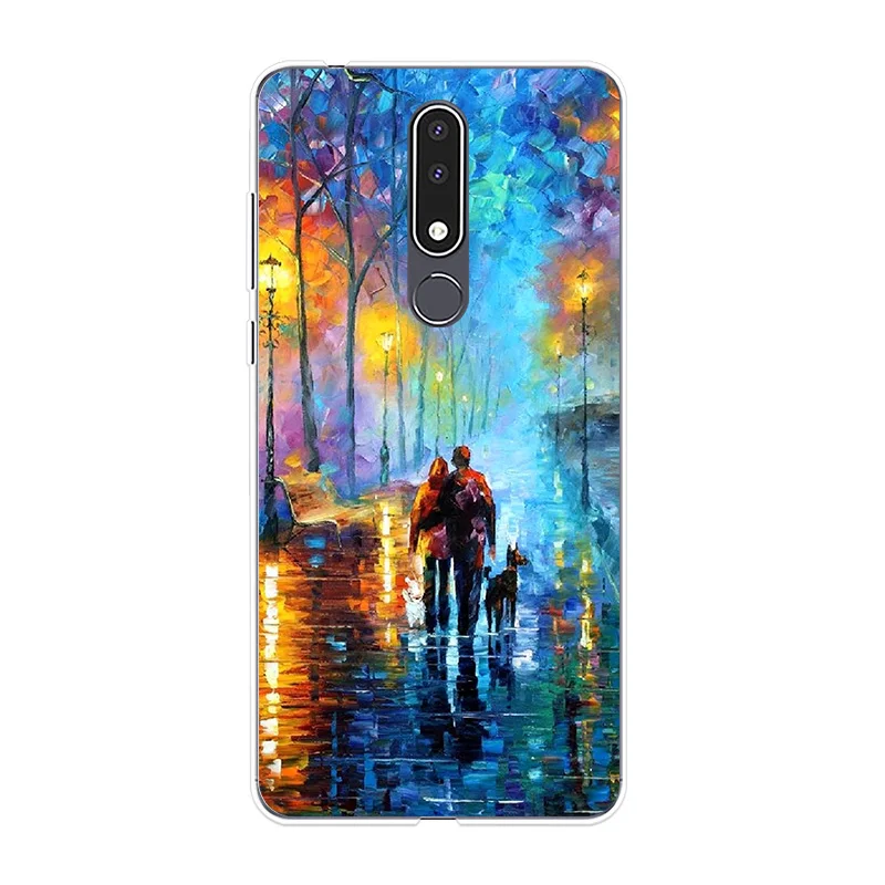 Чехол для телефона Nokia 1 2 3 5 6 7 8 мягкий чехол с масляной росписью силиконовые чехлы