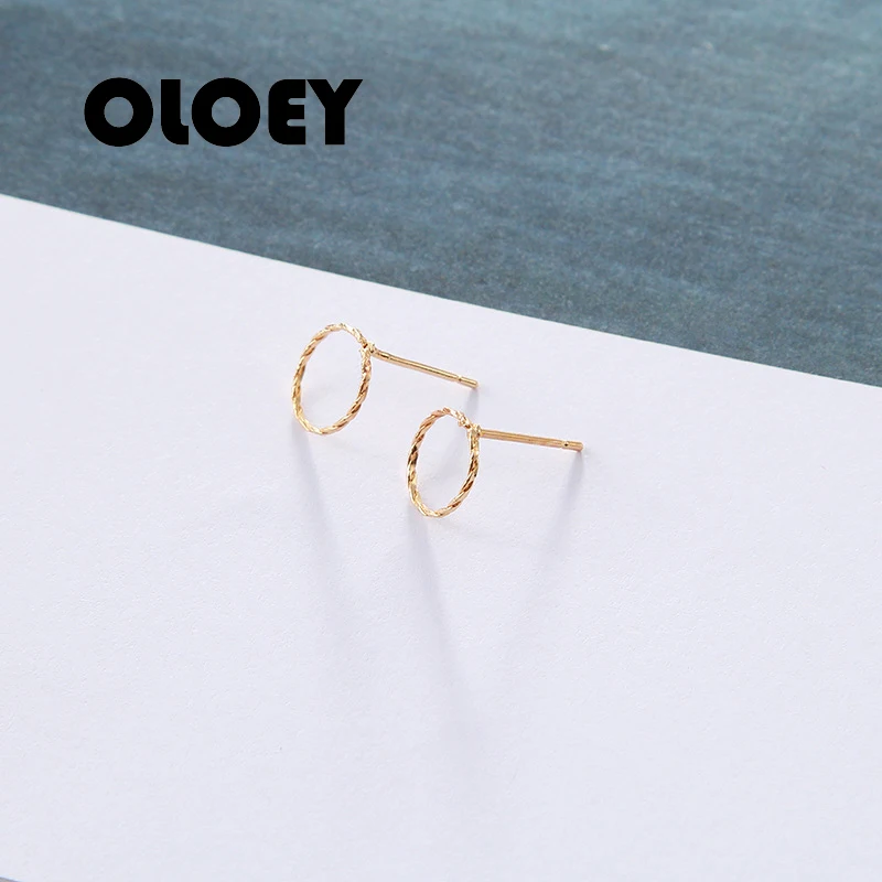 Женские серьги пусеты OLOEY Винтажные из сплава с перекрестным листом и