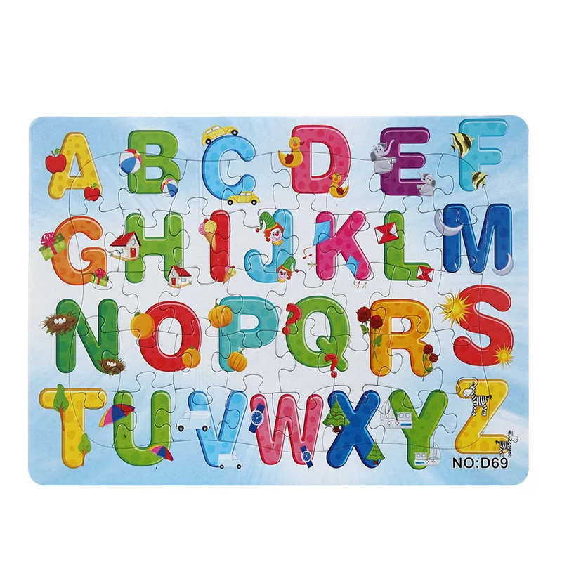 3D бумажные Пазлы игрушки для детей Детские цифры и алфавит головоломка Обучающие