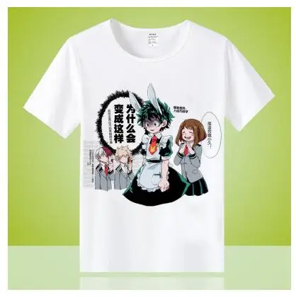Высокое качество, унисекс, аниме, Cos My Hero Academy bakugo, кацуки, OCHACO URARAKA, повседневная хлопковая футболка, футболка - Цвет: 14