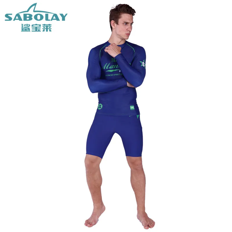 Rashguard мужской купальник с длинным рукавом из лайкры для серфинга гидрокостюм