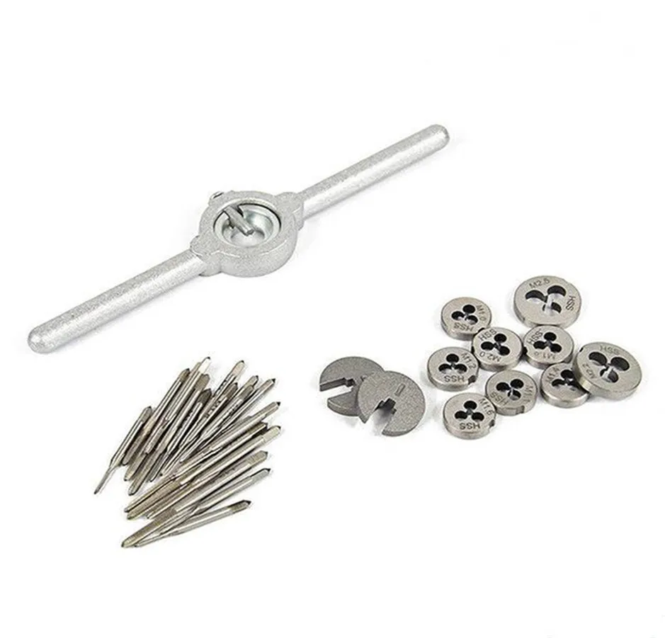 31 шт. Мини HSS метрические резьбовые заглушки краны штампы набор гаечных ключей