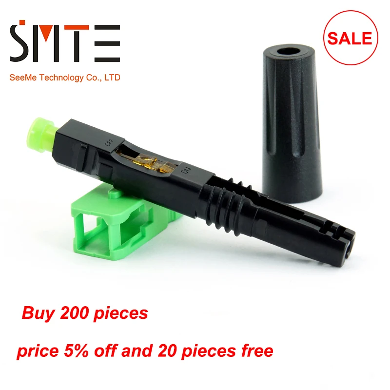 

100 шт./лот SC/APC NPFG 8802-TLC/3 XF-5000-0322-3 55 мм Высококачественный быстрый соединитель SC/APC соединитель FTTH оптоволоконный