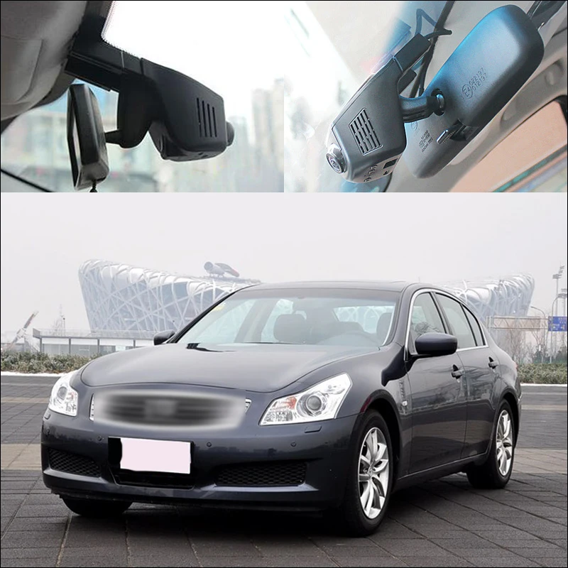 BigBigRoad For Infiniti G37 G25 APP Control Car Wifi Camera G-sensor Novatek 96672 Driving Video Recorder Dash cam