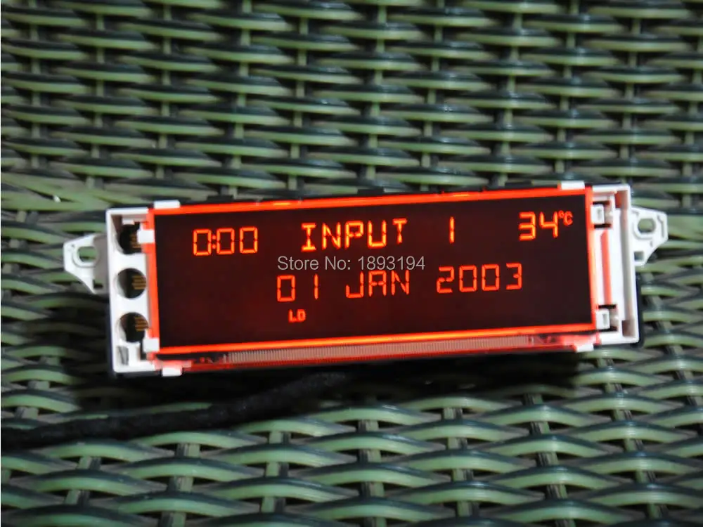 Автомобильный экран монитора Поддержка USB и aux дисплей красный для Peugeot 307 408 citroen