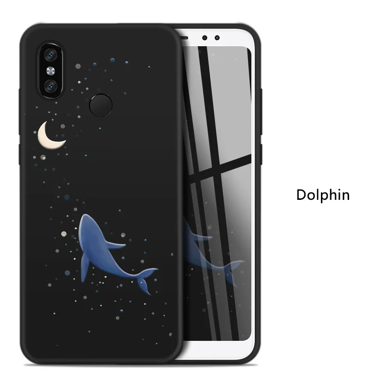 Dolphin Силиконовый чехол для Xiaomi Redmi Note 7, милый мультяшный чехол, чехол для Xiaomi Redmi 6A 5 5 Plus Note 5 6 Pro 4X, чехол Fundas Coques - Цвет: Dolphin