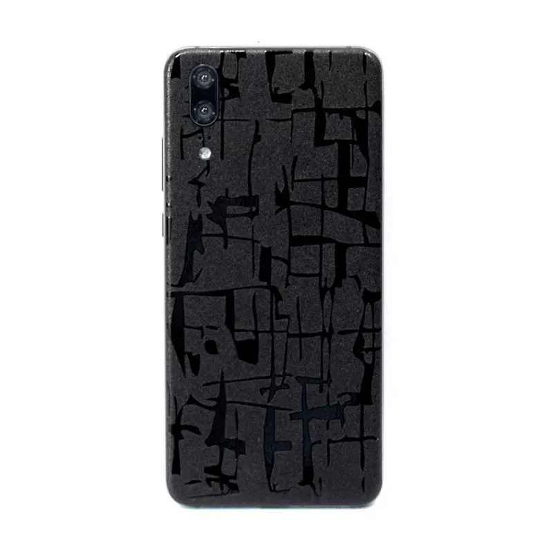 3D Matte Protective Phone Sticker Honeycomb Grain Wrap SkinsBack Membrane Paste Film for Huawei P20/P20pro Stone optional |