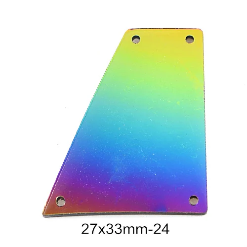 P24-27X33mm 20 шт радужные зеркальные пришитые Стразы неправильной формы акриловые зеркальные радужные хрустальные Каменные Стразы для шитья свадебного платья B3734 - Цвет: P24-27X33mm