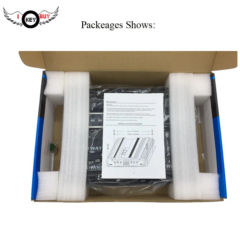Автомобильные усилители класса AB Стиль Powerfull 3800 В Вт 12 в MOSFET полный диапазон 4-Way 4 CH сабвуфер усилители динамик Booster черный 1 шт