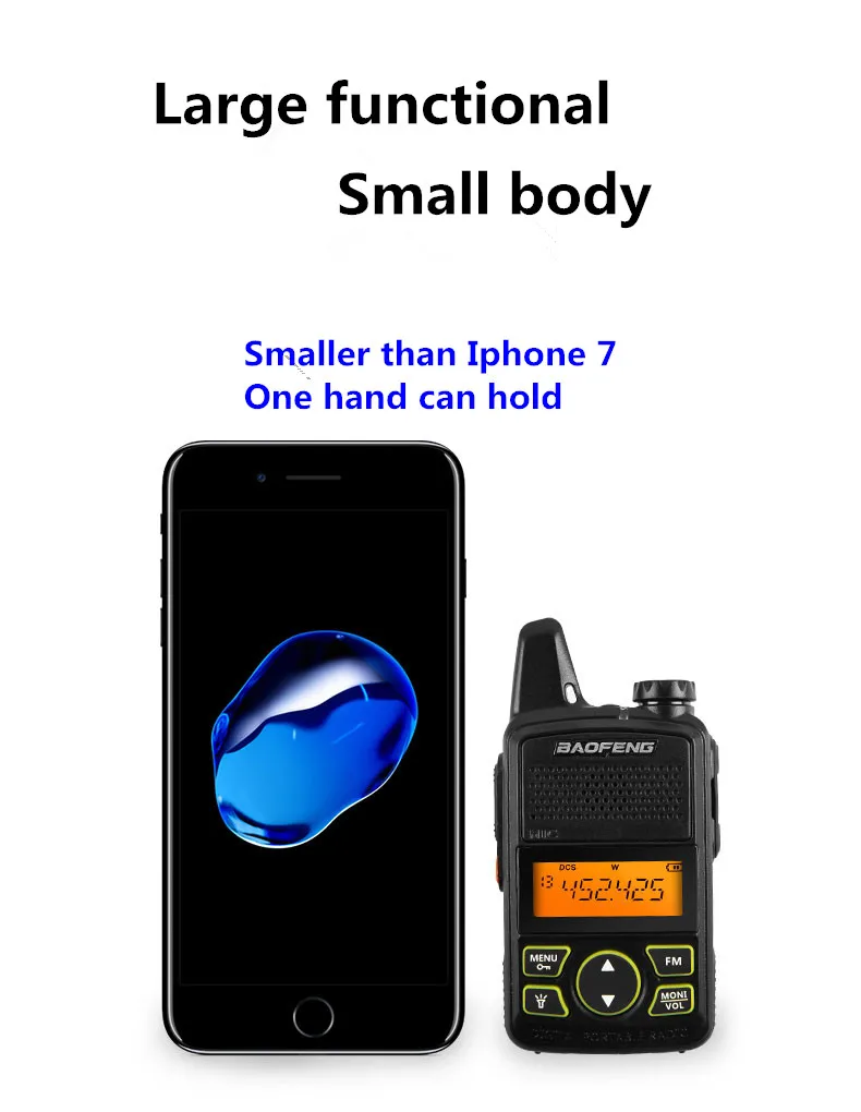 2pcs baofeng bf-1 ham radio MINI walkie talkie transceiver communicador two way radio baofeng T1 FM Handheld Transceiver