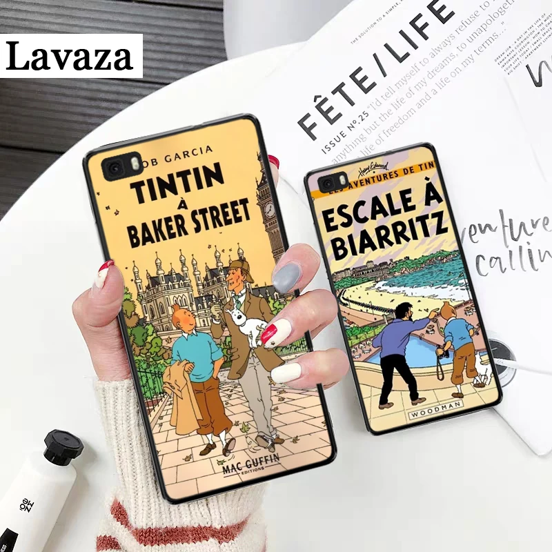 Разноцветный силиконовый чехол Adventures of Tintin для Huawei P8 Lite 2015 2017 P9 2016 Mimi P10 P20 Pro P Smart Z
