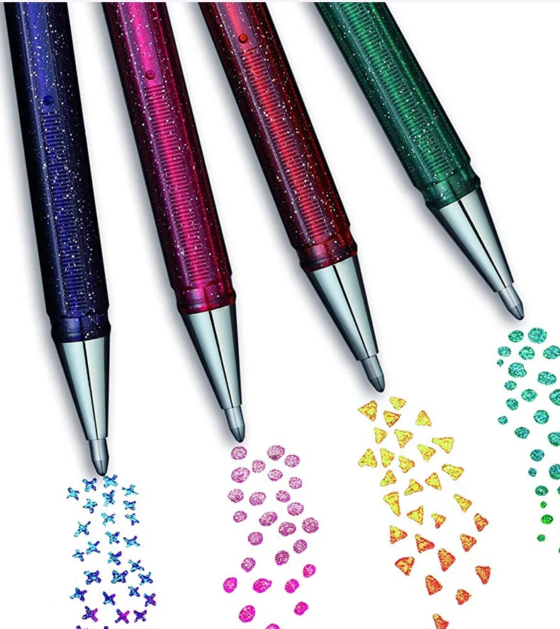 Pentel, двойные гибридные металлические ручки, сверкающие, жидкий гель, роликовый шар, художественный маркер, 1,0 мм, смелый, для черного цвета, украшение для открыток, рисунок
