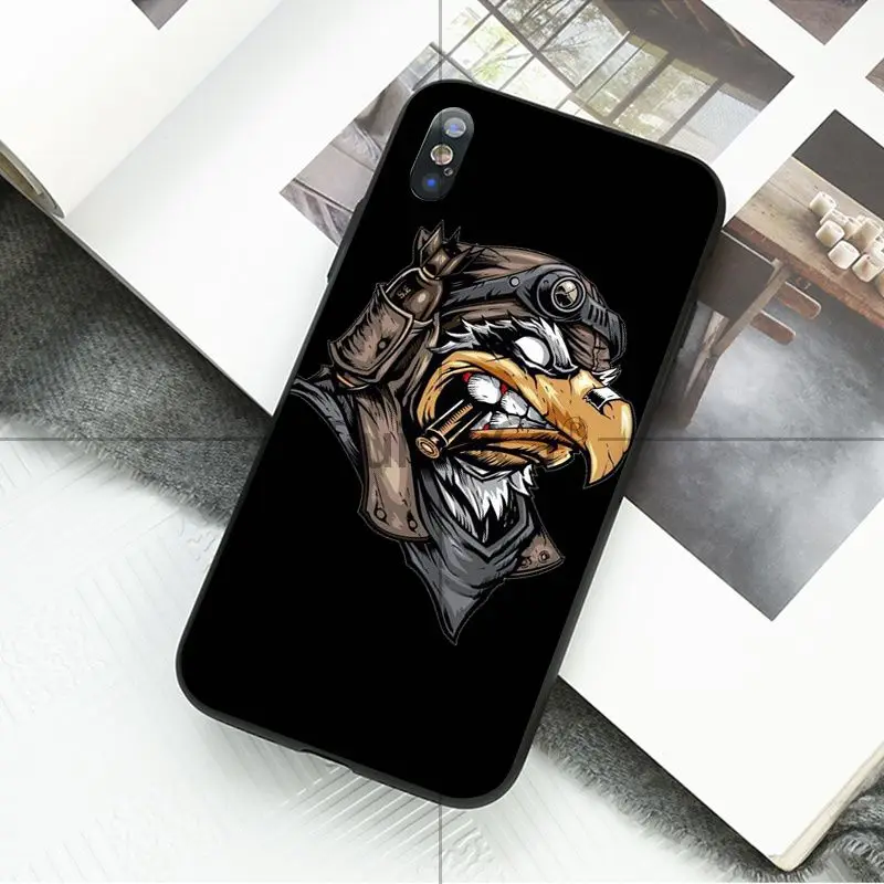 Чехол для телефона Ruicaica Smoking animal cool черный мягкий силиконовый чехол из ТПУ iPhone X XS