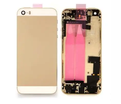 FreMobile телефон Золотой металлический Полный Корпус с компонентами для iPhone 5s