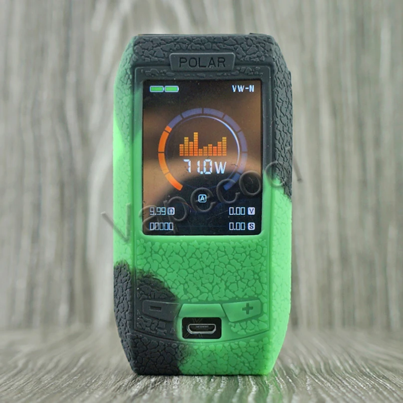 5 шт. текстурный чехол для вейпа Vaporesso polar 220 Вт бокс-мод Шелковый силиконовый с
