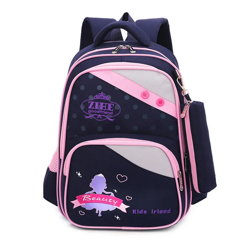 Вместительная школьная сумка для девочек с принтом, детский рюкзак на молнии, школьные ранцы для девочек-подростков, ранец для книг