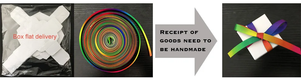 Haosihui 50 шт./лот, свадебная цветная коробка для подарков, подарок на день рождения, коробки для конфет, подарочные сумки, вечерние принадлежности