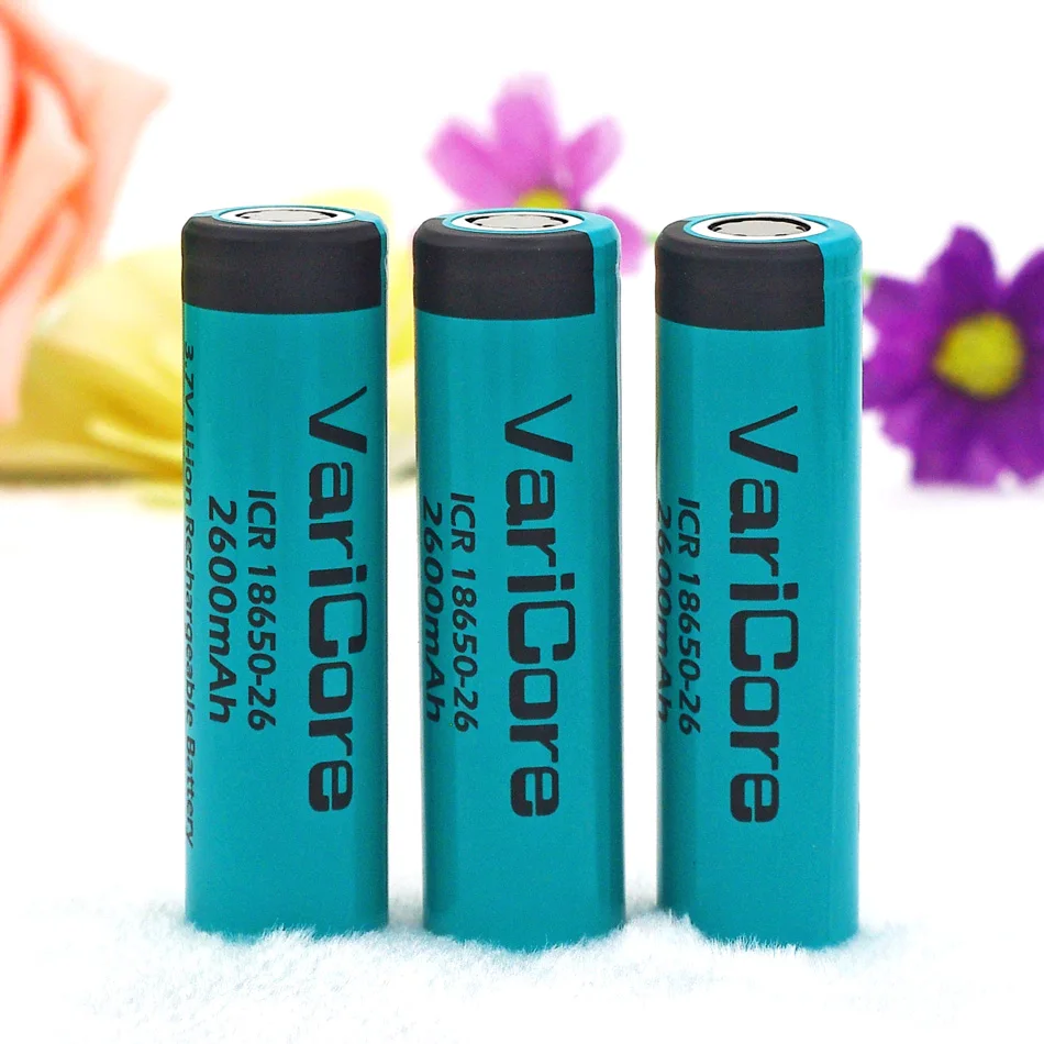 VariCore 18650 2600mAh литий-ионная аккумуляторная батарея 3 7 V ICR18650-26 для фонариков |
