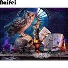 Алмазная живопись сделай сам, Волшебная книга, домашний декор, вышивка, алмазная вышивка, Сова, животное, икона, подарок, картины ручной работы Стразы