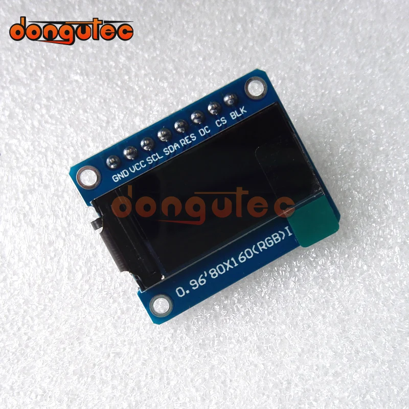 1 шт. IPS 0 96 дюймов 7P SPI HD 65K полноцветный OLED модуль ST7735 Привод IC 80*160 tft|Экраны| |