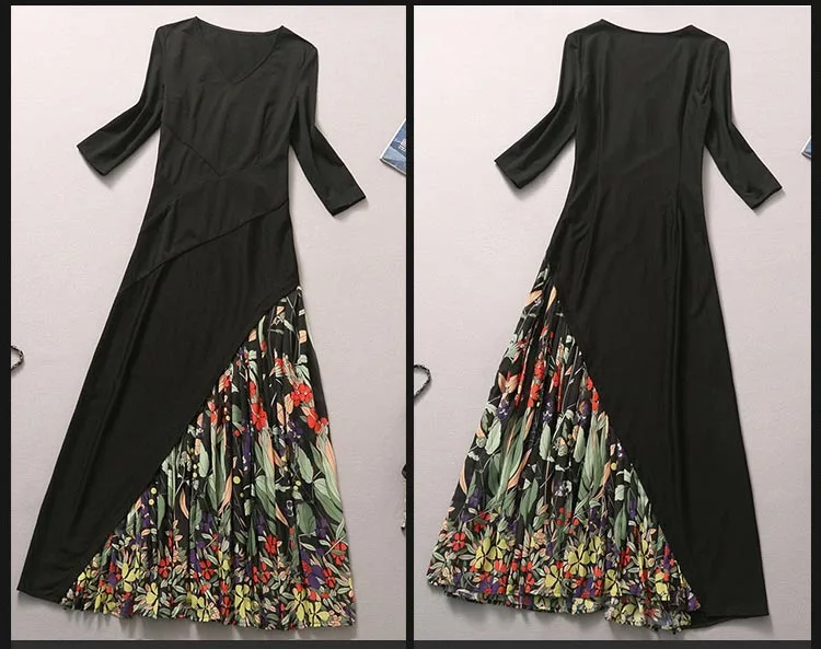 Новое поступление сексуальные женские V образным вырезом 3/4 рукава Асимметричное