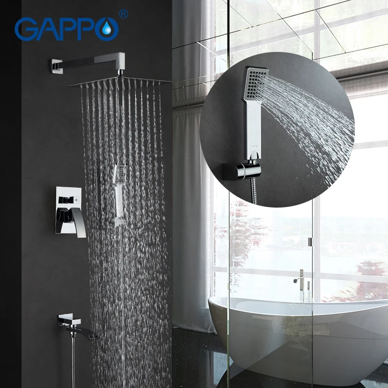 GAPPO настенный Бронзовый дождевой смеситель для душа хромированный кран раковины