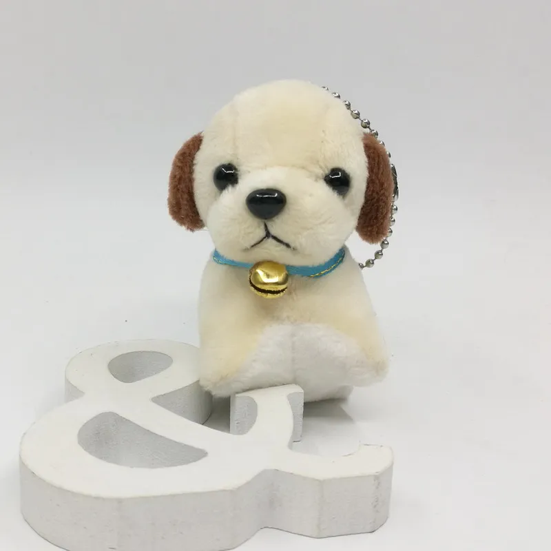 Новинка 1 шт. мягкие игрушки плюшевая собака с колокольчиком чихуахуа щенок