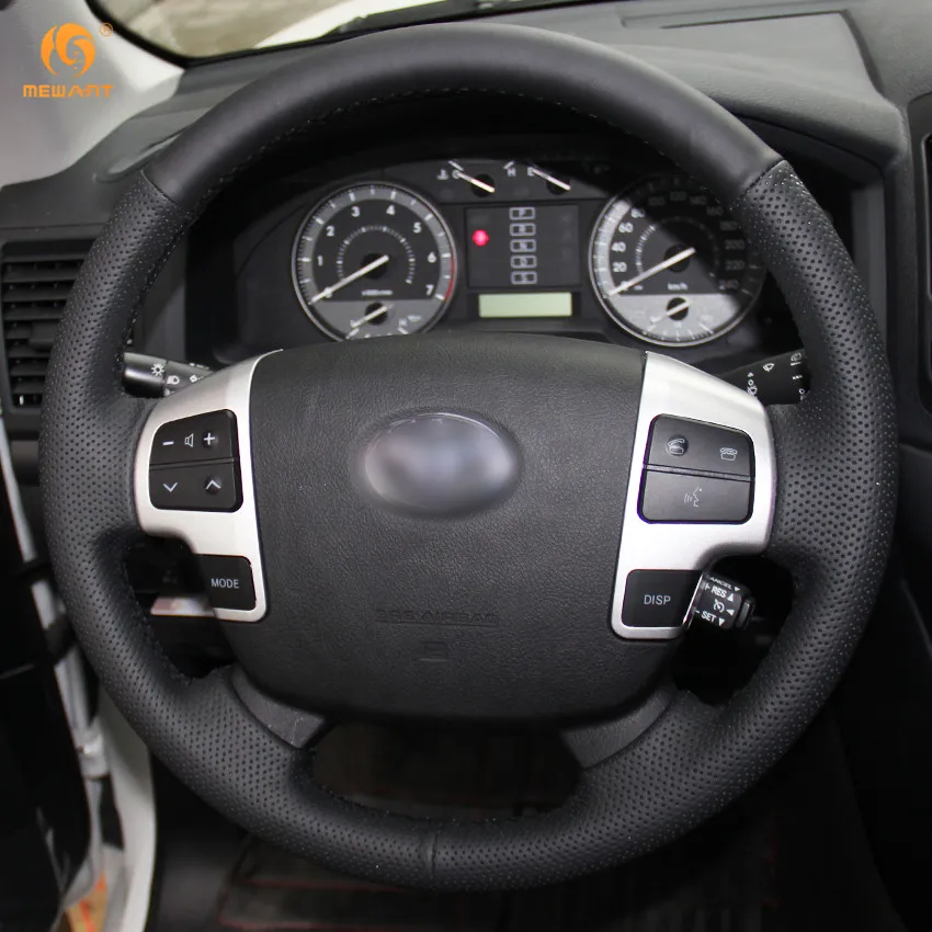 MEWANT для Toyota Land Cruiser 2008 2015 Tundra 2007 2013 Sequoia черная крышка рулевого колеса из