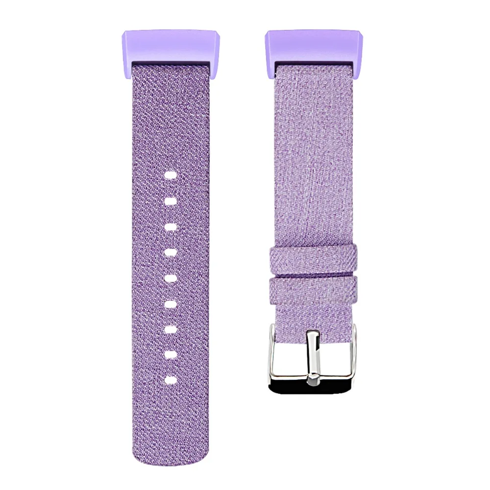 8 видов цветов ремешок для Fitbit Charge 3 Смарт браслет сменный тканевый нейлон мужчин