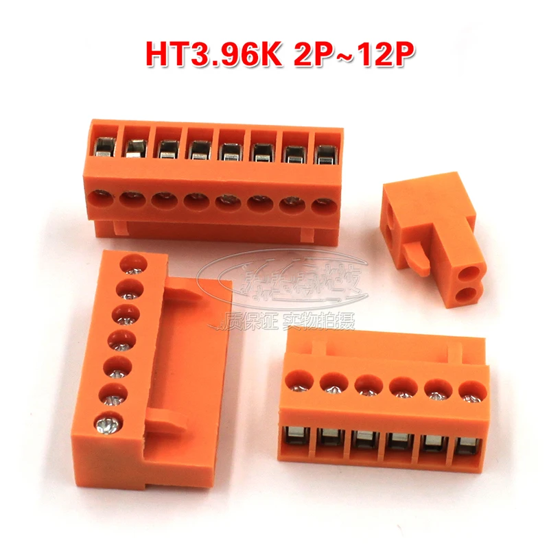 10 шт./лот разъем PCB клеммный блок HT3.96K отверстие 2 p/3 P оранжевый|pcb terminal block|terminal