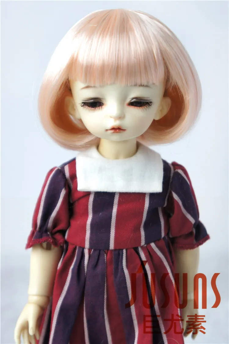 JD478 1/8 1/6 милые волосы BoBo с полной челкой парик BJD размер 5 6 дюймов 7 кукольные