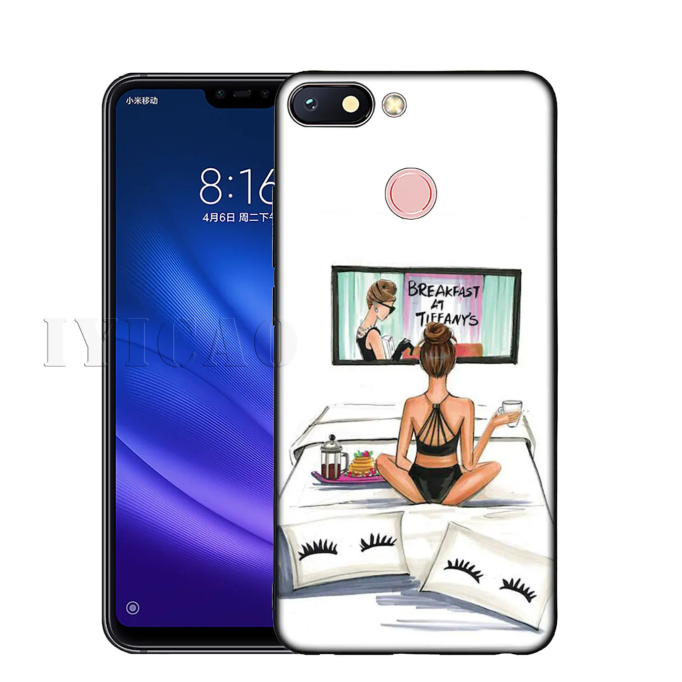 Coffee cup Fashion Slim Mom and daughter girlfriends Case for Xiaomi Redmi K30 K20 8A 7A 6A 5A S2 GO Note 8 8T 7 5 6 Pro |