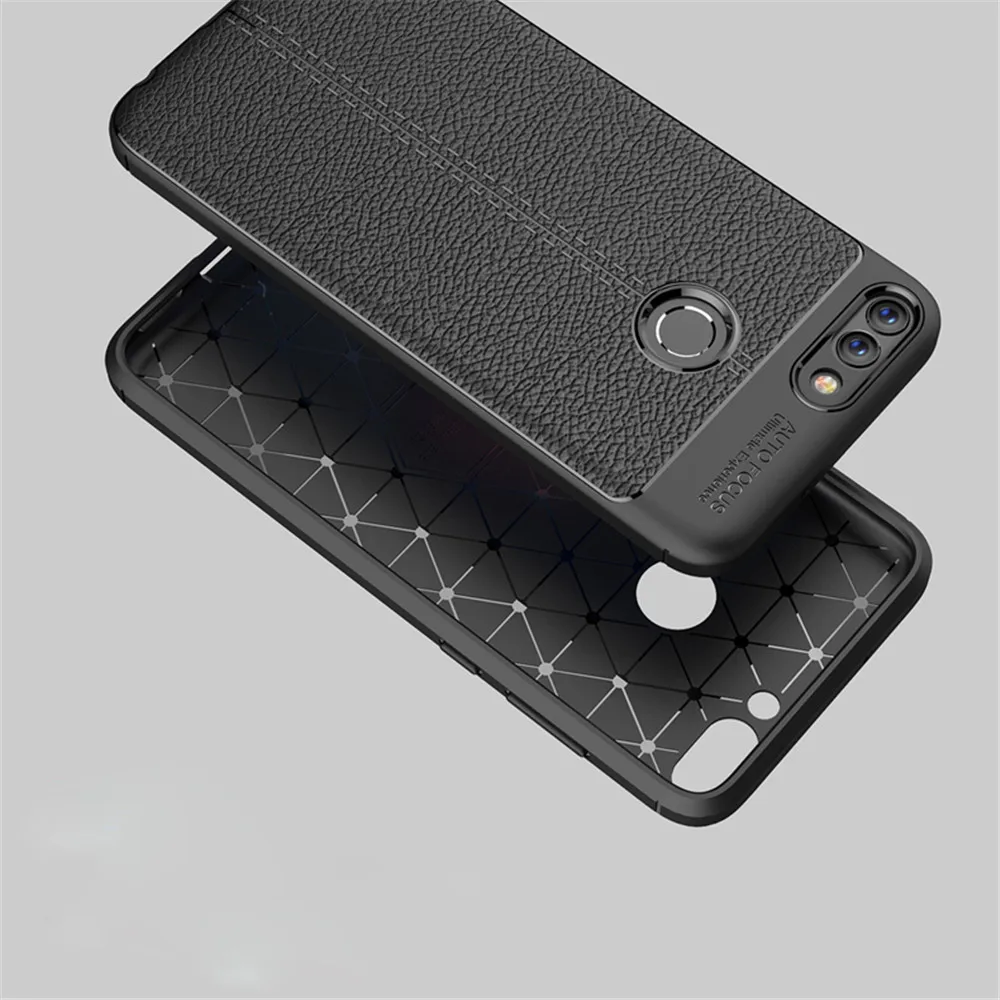 Для huawei P Smart чехол P Smart Cover противоударный кожаный бампер прочный Чехол из термополиуретана и силикона для huawei P Smart