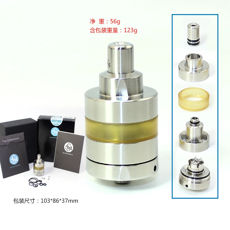 Новейший Kayfun RTA SXK Lite MTL 22 мм диаметр 33 высота 2 мл емкость 316SS материал ремонтный