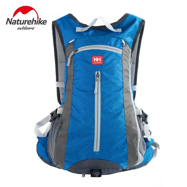 Naturehike Сумка для бега спортивный рюкзак 15L водонепроницаемый нейлоновый марафон велосипедный тренировочный рюкзак для занятий спортом на открытом воздухе фитнес-сумка - Цвет: Blue