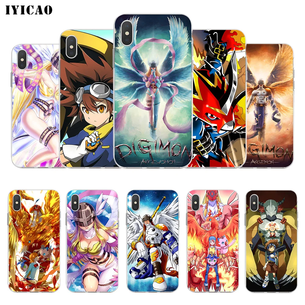 IYICAO Digimon Evolution Мягкий силиконовый чехол для телефона iPhone X XR XS MAX 6 6s 7 8 Plus 5 5S SE TPU
