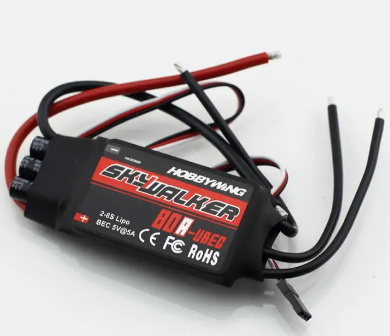 Hobbywing Skywalker 15A 20A 30A 40A 50A 60A 80A ESC контроллер скорости с UBEC для RC самолетов вертолет