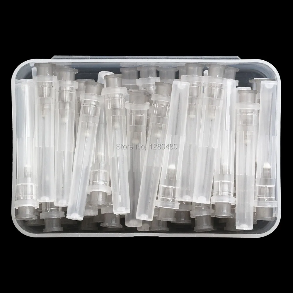 1 коробка (50 шт.) Зубная игла Endo для орошения наконечник серый 27GA конец закрыт одна