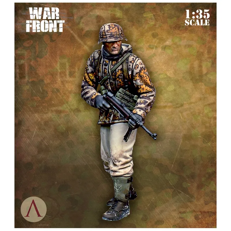 Немецкая Submachine Gun Soldier World War II 1/35 весы миниатюрные неокрашенные модели из смолы