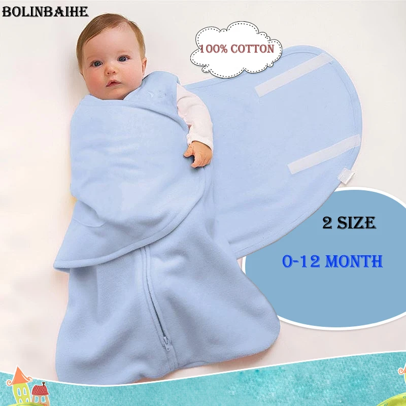 2018 модный спальный мешок для новорожденных, 100% хлопок, мультяшный спальный мешок для младенцев, пеленание, детское одеяло и пеленание