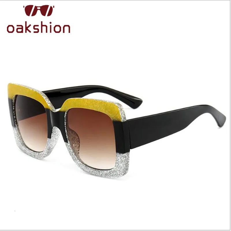 Женские винтажные солнцезащитные очки Oakshion большие квадратные в оправе модные