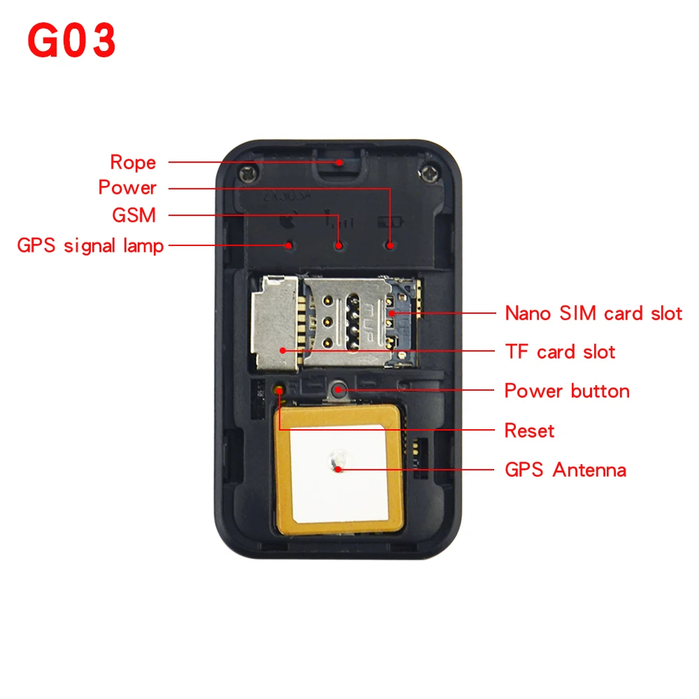Smart G02 G03 Mini size GPS Tracker for Children Kids Elderly Pets Dog Bike car SOS High Quality tracking locator Remote control |