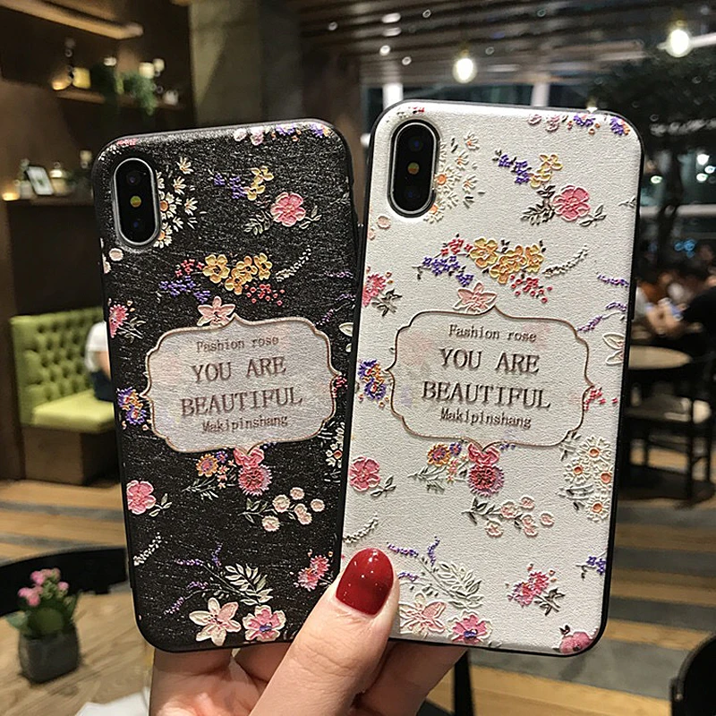 3D живопись сад телефон чехлы для Iphone X 7 Plus 8 плюс мягкий силиконовый чехол 6 6s