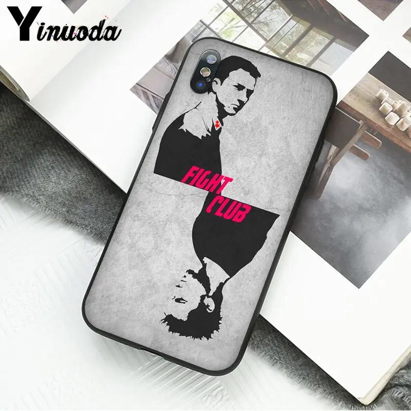 Yinuoda Fight Club movie популярный пользовательский ТПУ чехол для телефона Apple iPhone 8 7 6 6S Plus X XS MAX 5 5S SE XR сотовые телефоны