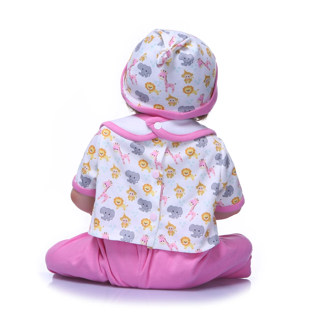 23 ''Реалистичного Baby Doll силикона Reborn Bonecas младенец реалистичные полное тело